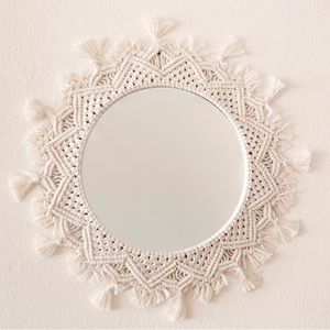 Macrame mirror/wall decor‎